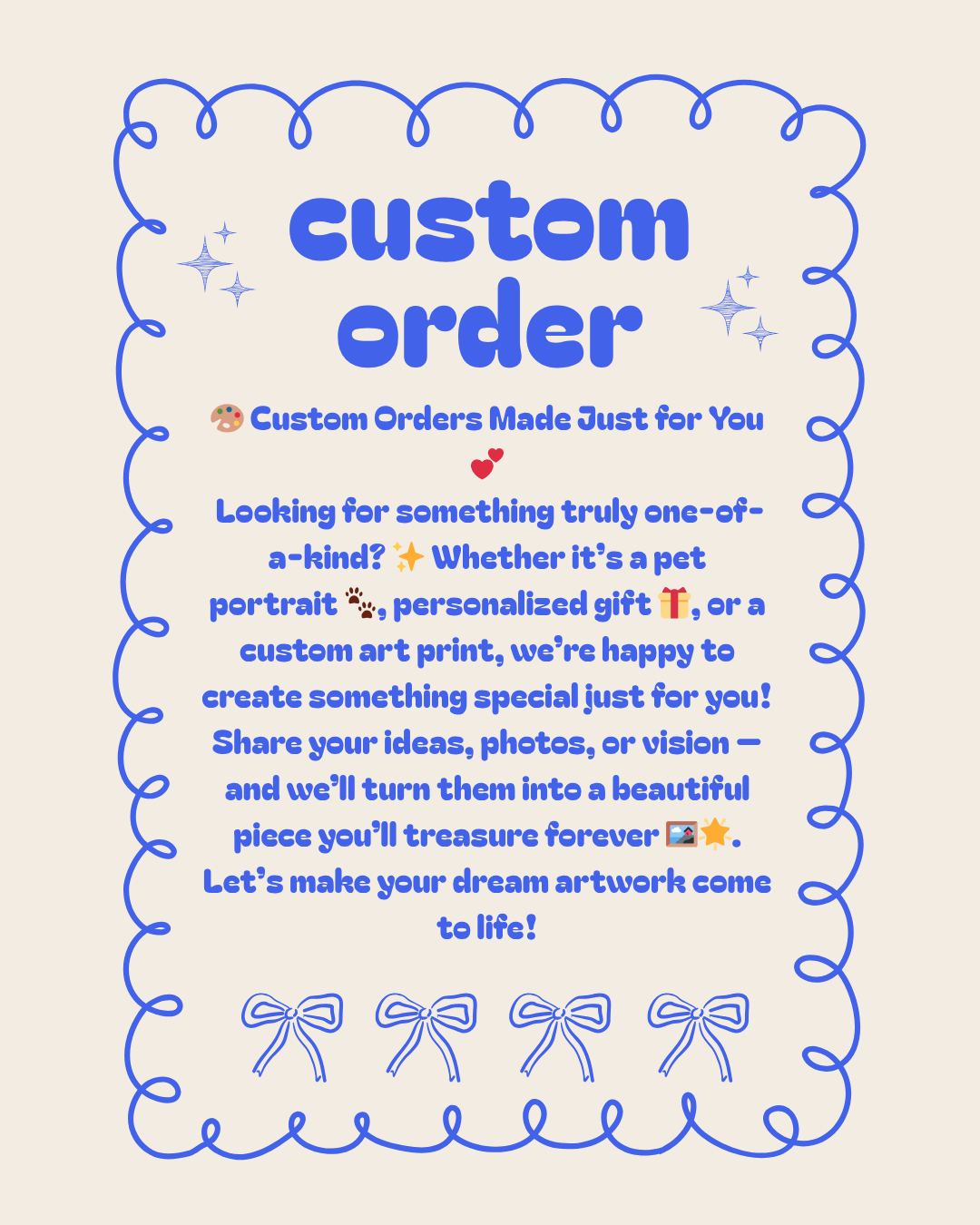 Custom Pet Portraits Personalized Pet Art Print Create Your Own Custom Pet Portrait! 🖌️