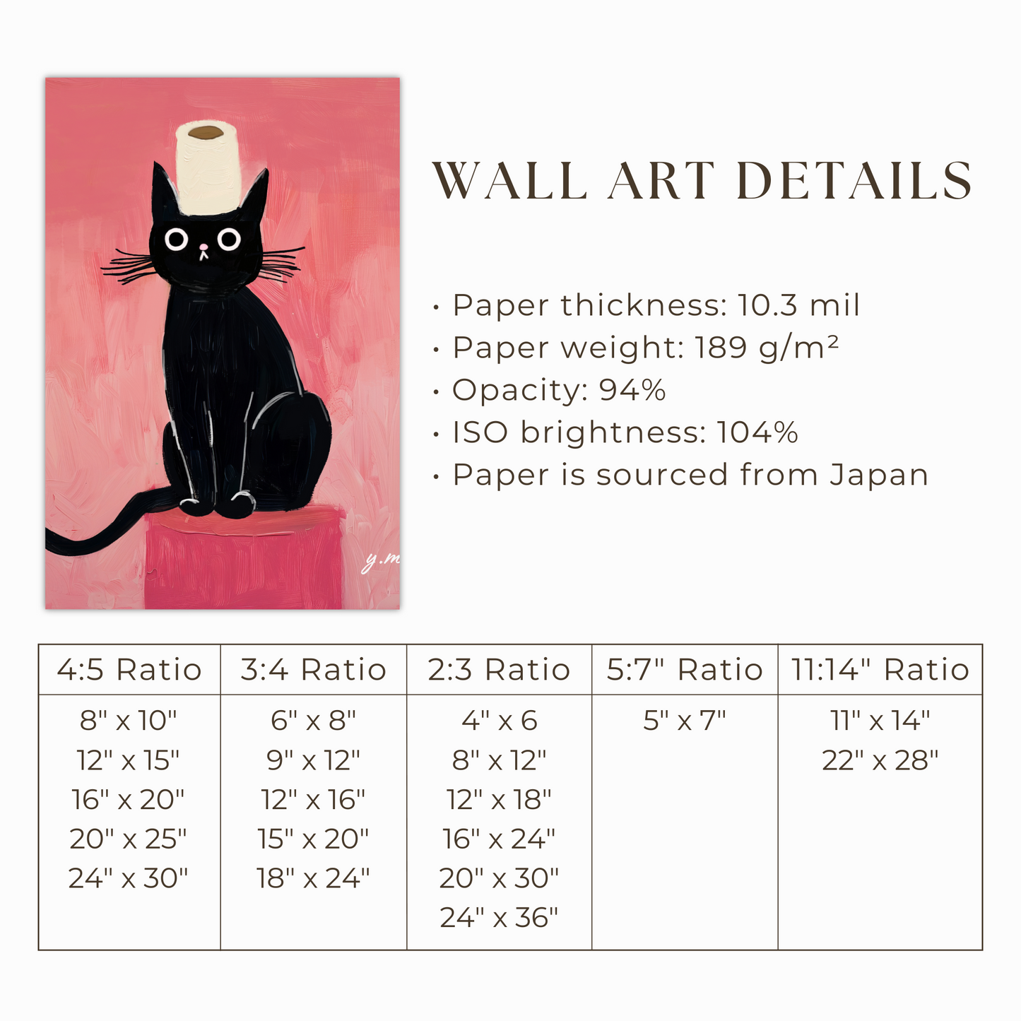 Put the Seat Down Black Cat Your Butt Napkins New House Decor Gift For Cat Lovers Funny Cute Funny Black Cat Toilet Decor Peeking Cat Poster